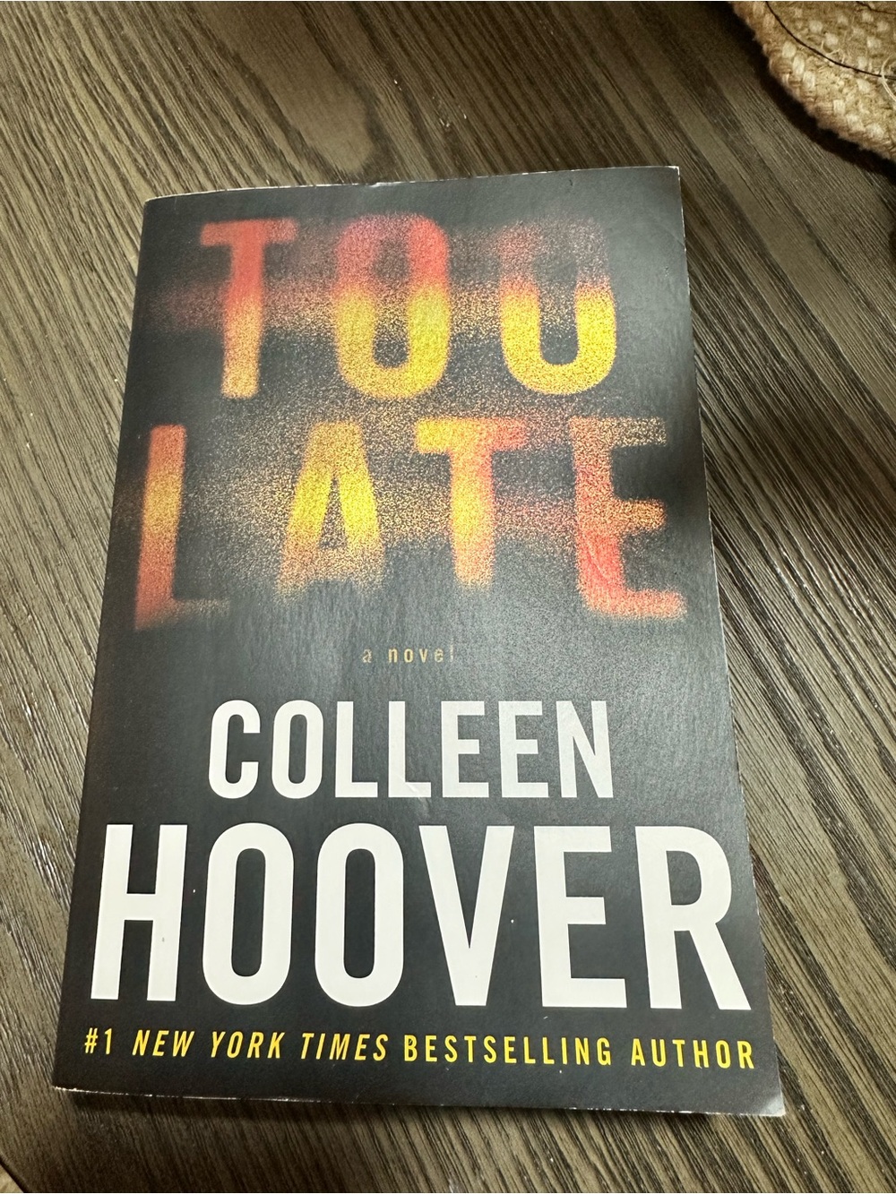 📚4 for $30 BOOK SALE - Colleen Hoover 'Too Late'
